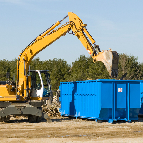 are there any restrictions on where a residential dumpster can be placed in Washington